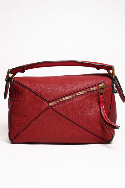 LOEWE PUZZLE BAG 2WAY 包 皮革 紅色