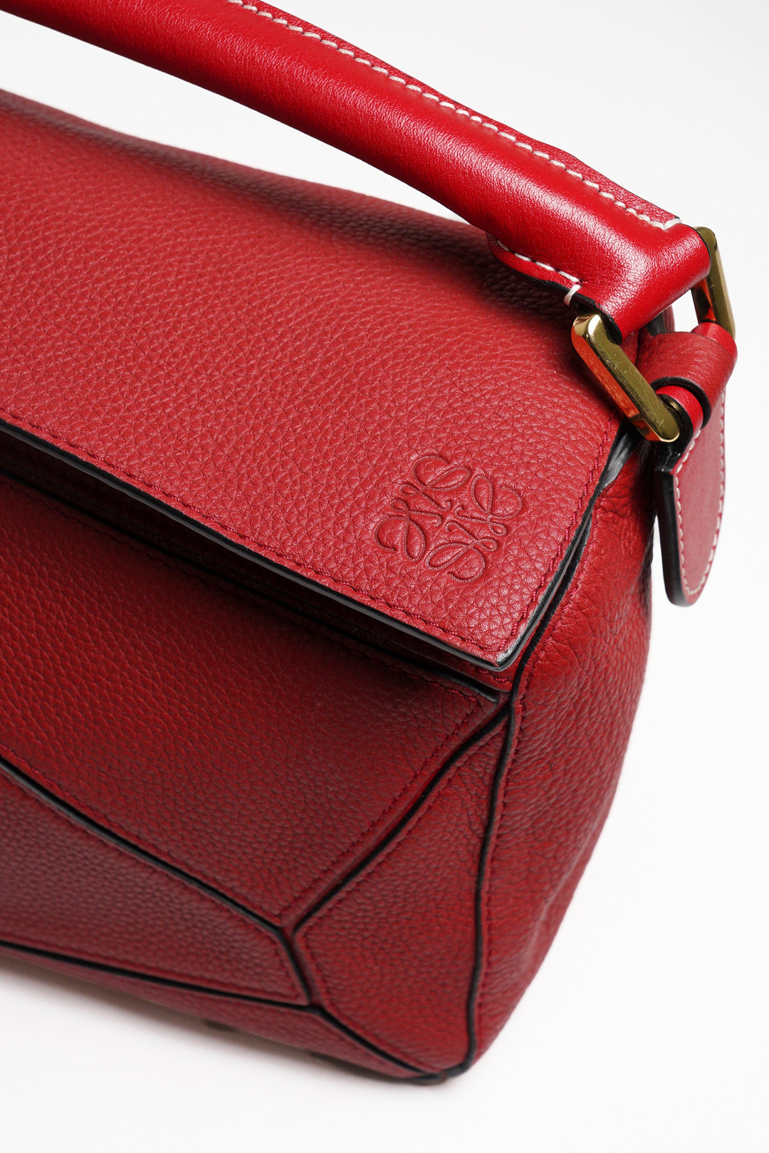 LOEWE PUZZLE BAG 2WAY 包 皮革 紅色