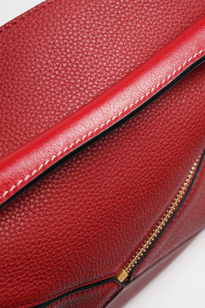 LOEWE PUZZLE BAG 2WAY 包 皮革 紅色