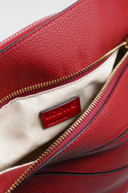 LOEWE PUZZLE BAG 2WAY 包 皮革 紅色