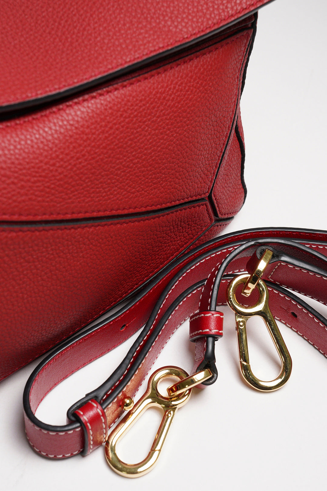 LOEWE PUZZLE BAG 2WAY 包 皮革 紅色