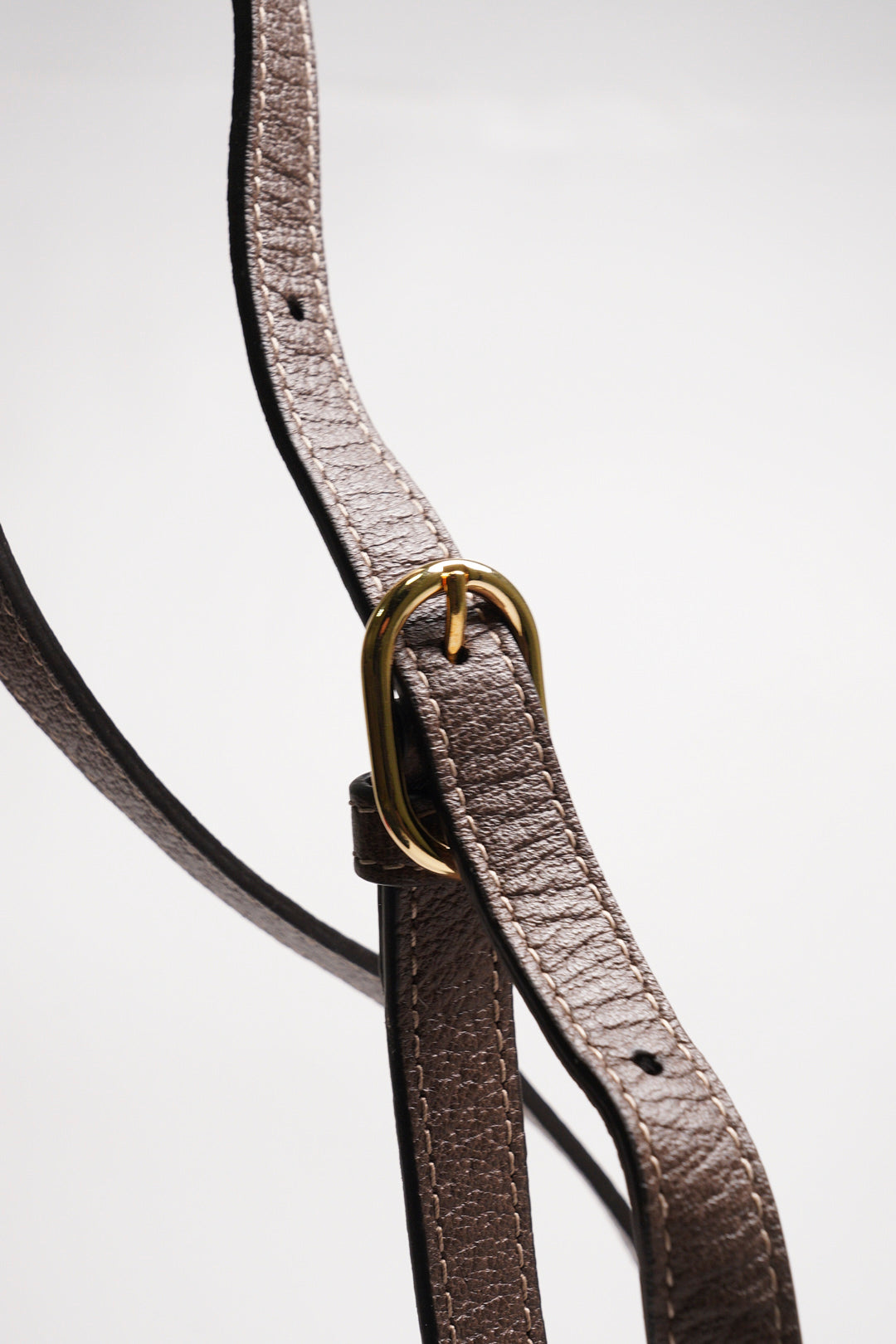 GUCCI Ophidia 琺瑯LOGO帆布紅綠條紋斜背包(棕)