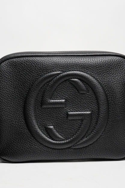 Gucci 雙G浮雕小牛皮流蘇 SOHO 斜背包