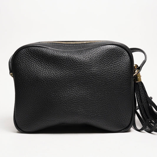 Gucci 雙G浮雕小牛皮流蘇 SOHO 斜背包