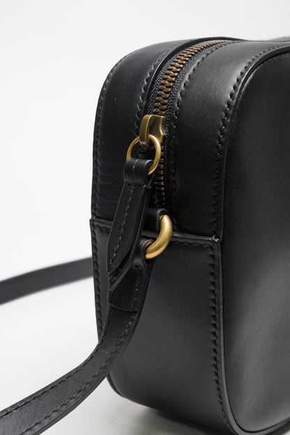 GUCCI crossbody leather bag 綠紅綠繡蜜蜂斜背包