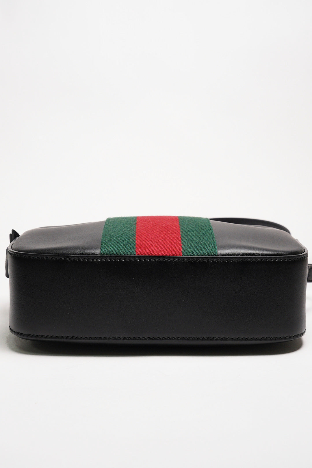 GUCCI crossbody leather bag 綠紅綠繡蜜蜂斜背包