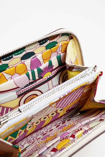 Hermes Nata奶油白silk in compact短夾錢包