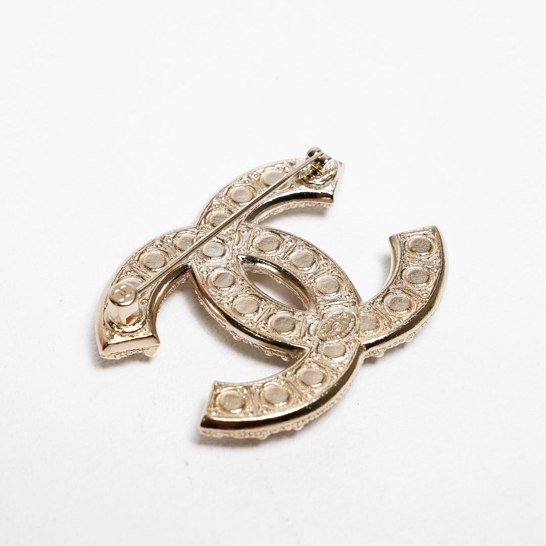 Chanel 珍珠鑽石胸針
