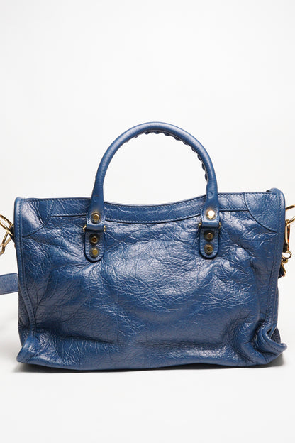 Balenciaga City Small Navy Blue Lambskin 海軍深藍色