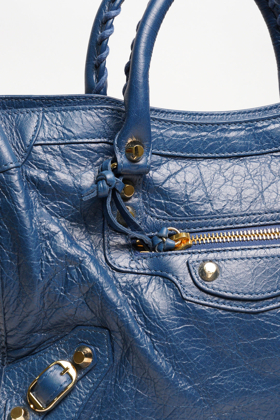 Balenciaga City Small Navy Blue Lambskin 海軍深藍色
