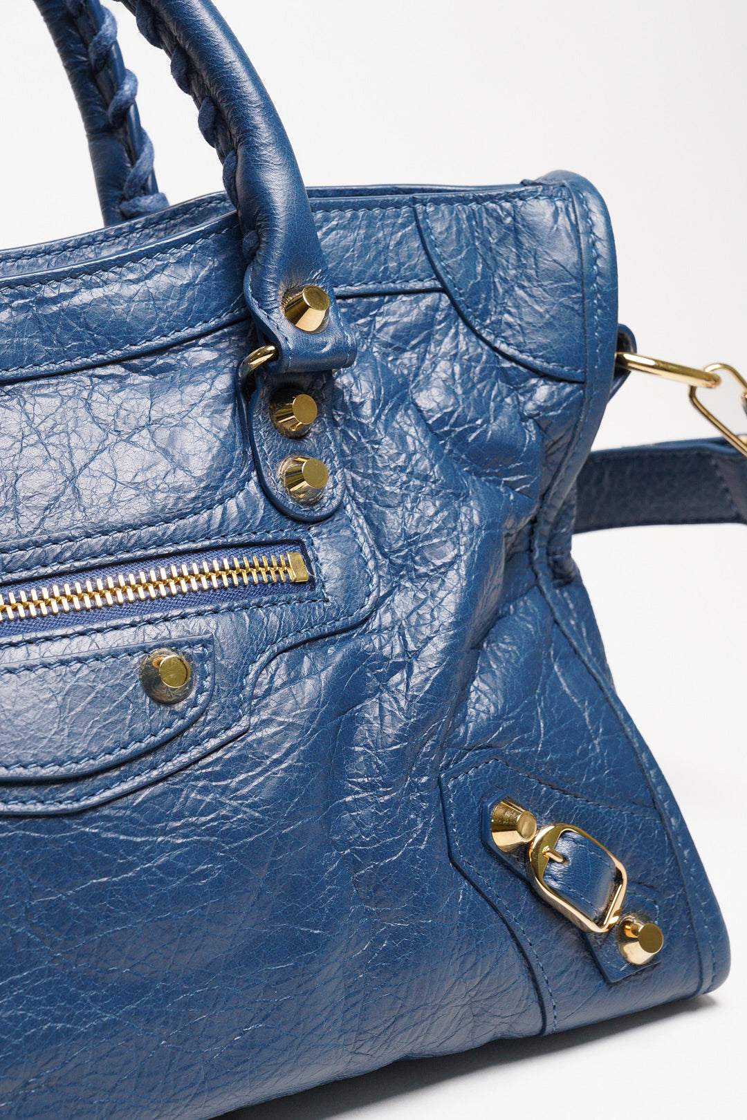 Balenciaga City Small Navy Blue Lambskin 海軍深藍色