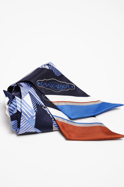 HERMES MARINE SILK CAVALCADOUR MORNING TWILLY