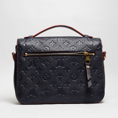 Louis Vuitton  Monogram Empreinte Pochette Metis 海軍藍
