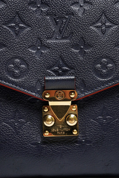 Louis Vuitton  Monogram Empreinte Pochette Metis 海軍藍
