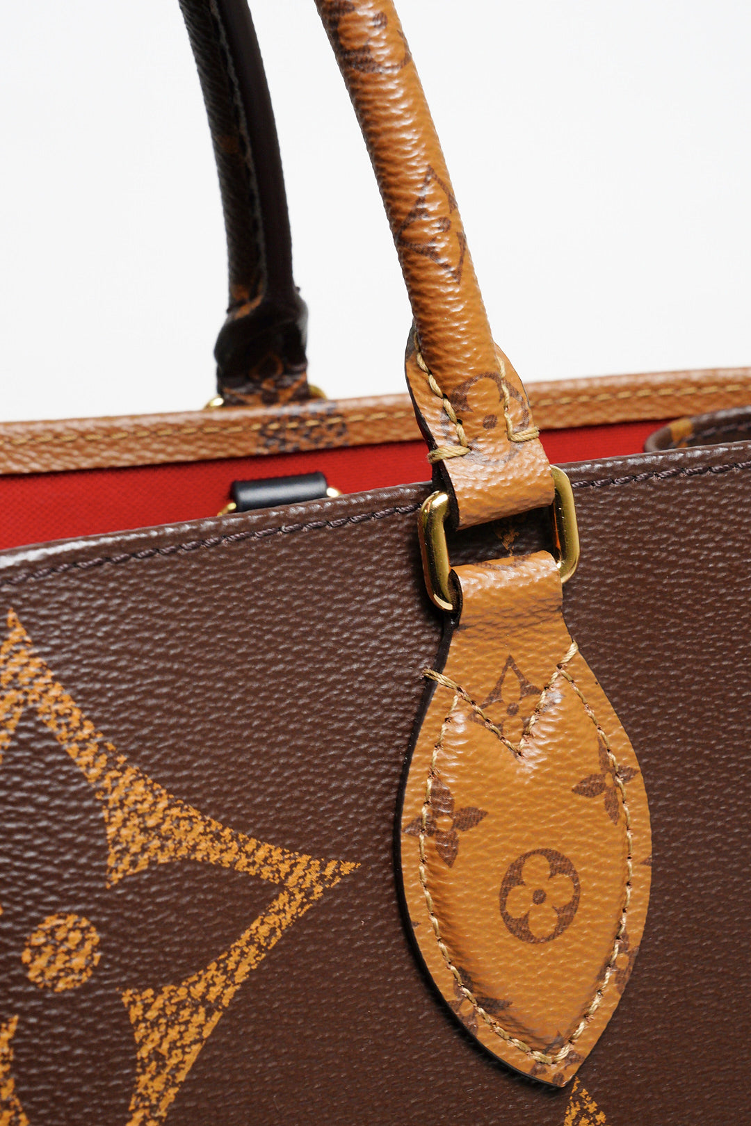 LOUIS VUITTON LV 路易威登 棕色 原花帆布 OnTheGo GM 兩用包