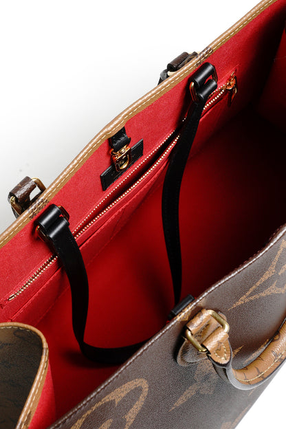 LOUIS VUITTON LV 路易威登 棕色 原花帆布 OnTheGo GM 兩用包