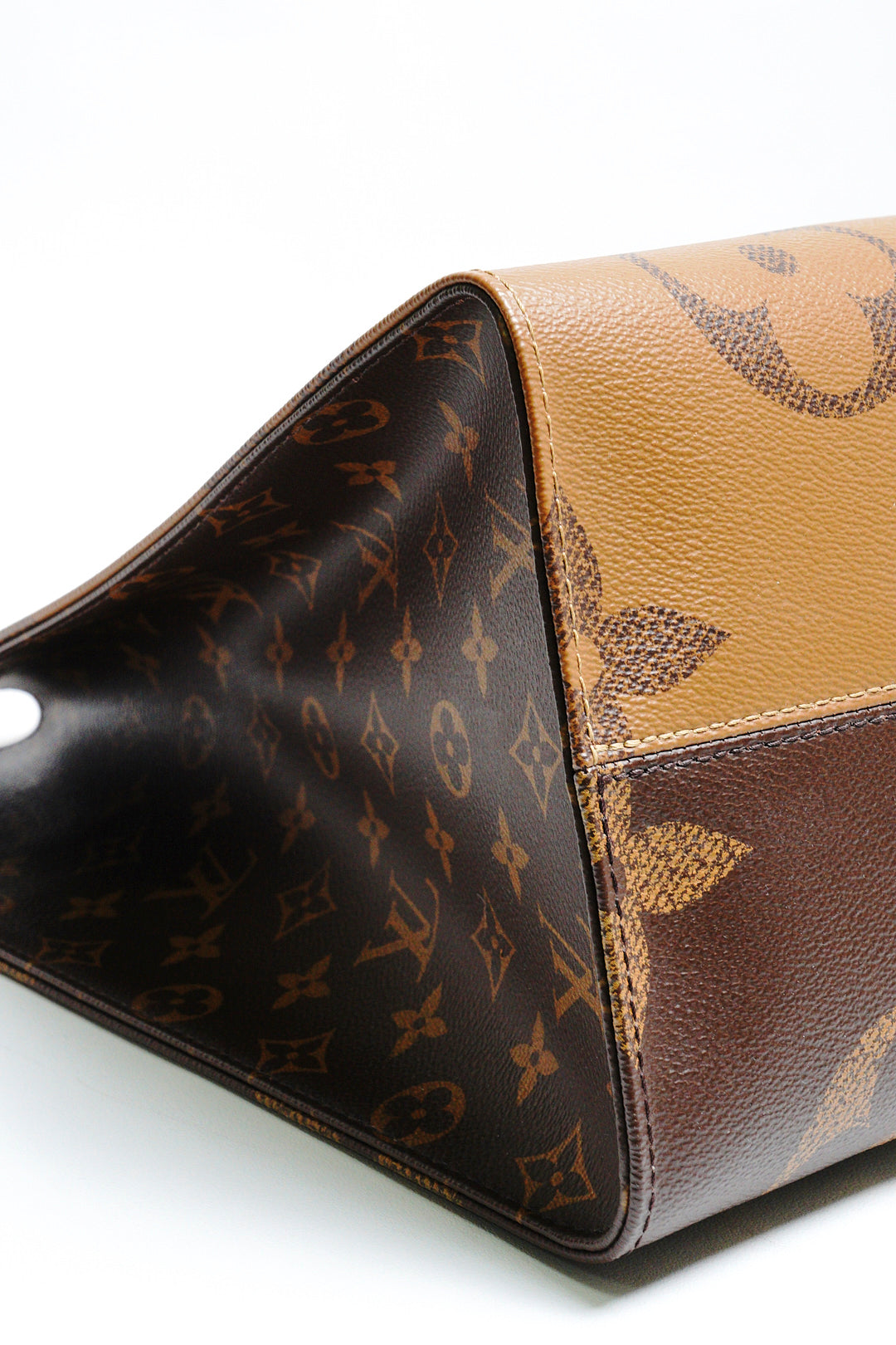 LOUIS VUITTON LV 路易威登 棕色 原花帆布 OnTheGo GM 兩用包