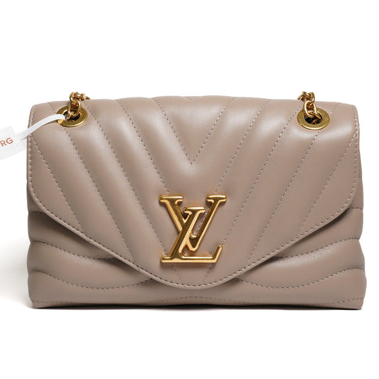Louis Vuitton 波浪鏈條包 奶茶色