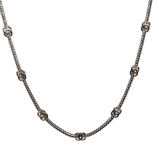 CHANEL Necklace 銀色七顆