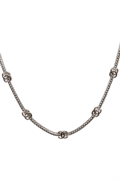 CHANEL Necklace 銀色七顆