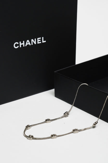CHANEL Necklace 銀色七顆
