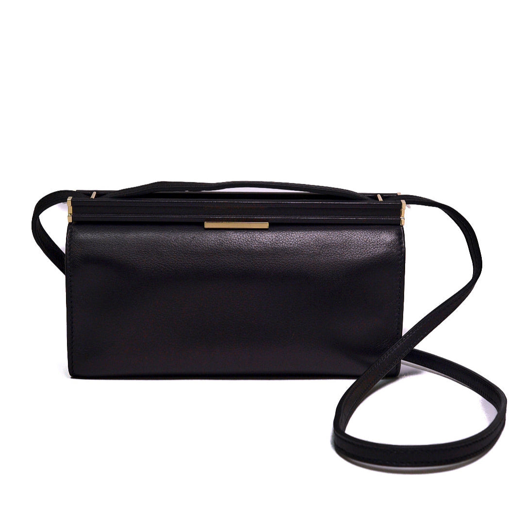 Hermès HERMES愛馬仕 clic h21黑色金扣 單肩斜挎包（近全新）