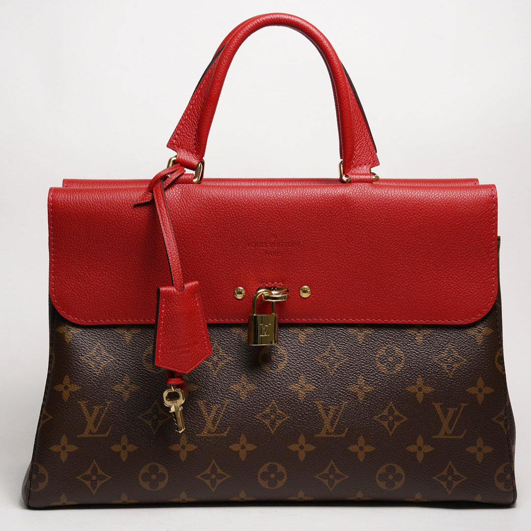LOUIS VITTION Venus Monogram 帆布小牛皮手提包