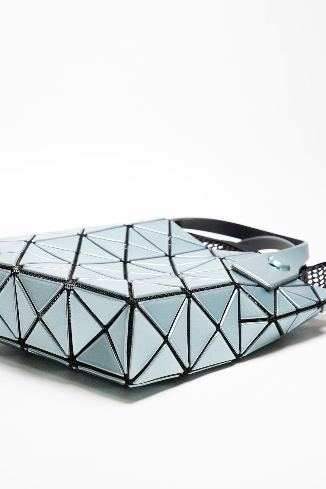三宅一生 Carat 3x3手提包 金屬藍色