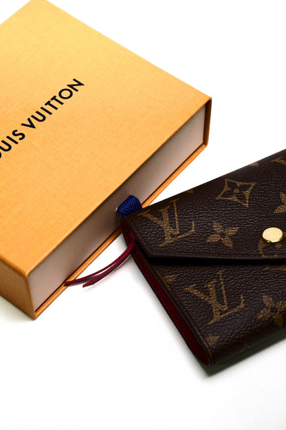 LOUIS VUITTON 經典色 Victorine 三折短夾(全新)