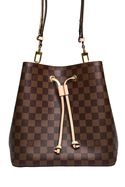 LOUIS VUITTON Venus Pink Damier Ebene Canvas NéoNoé MM