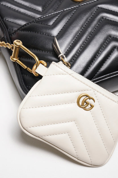 Gucci GG Marmont  皮革斜背包+手拿包+零錢包 一組3個
