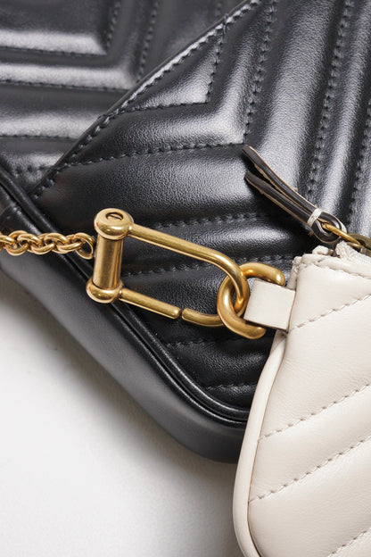 Gucci GG Marmont  皮革斜背包+手拿包+零錢包 一組3個