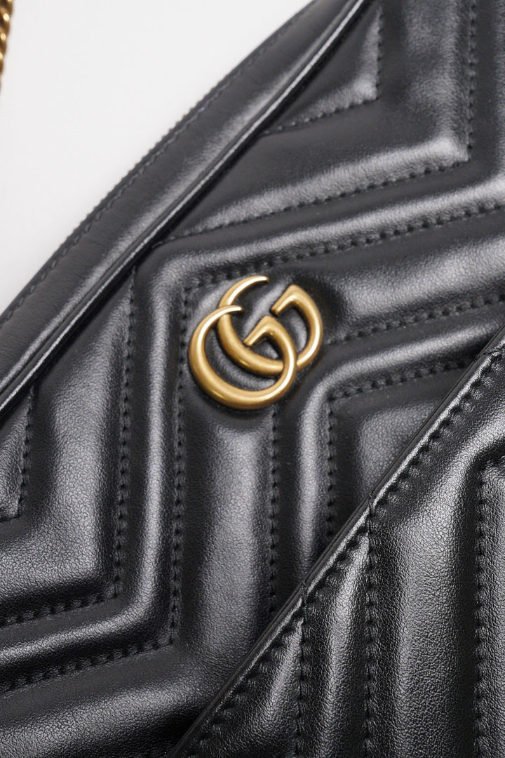 Gucci GG Marmont  皮革斜背包+手拿包+零錢包 一組3個