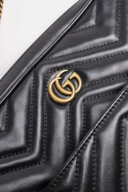 Gucci GG Marmont  皮革斜背包+手拿包+零錢包 一組3個