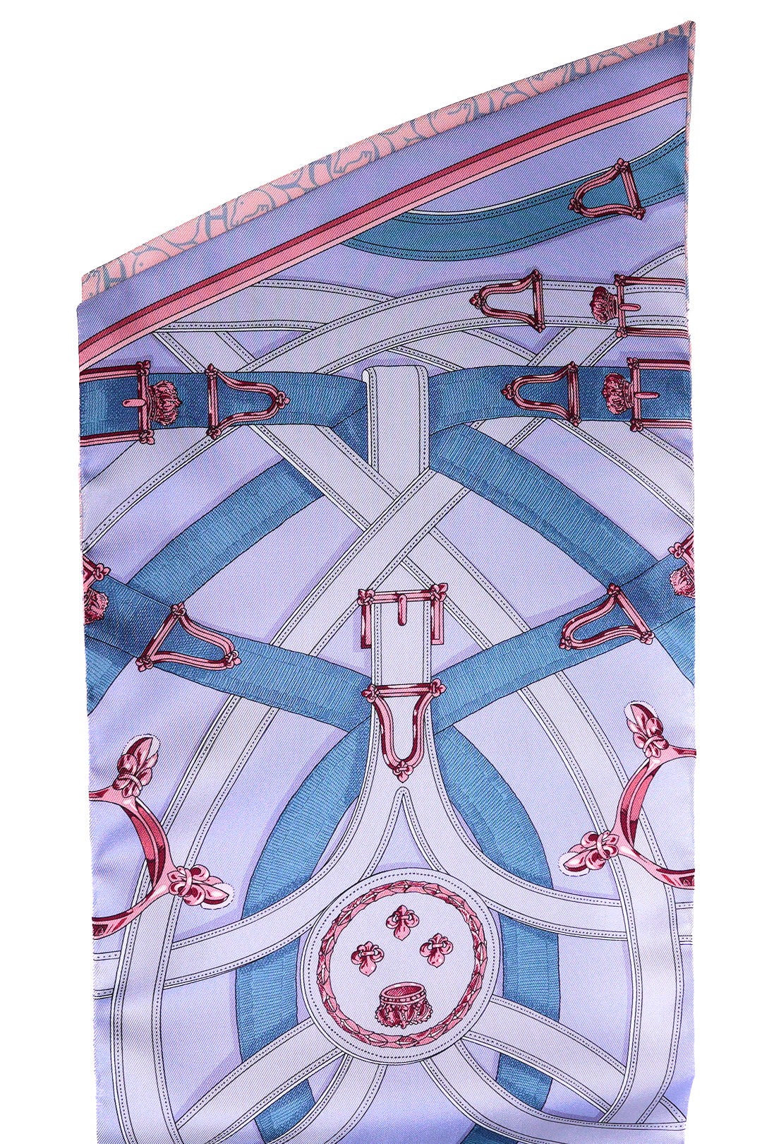 HERMES 愛馬仕 紫粉色 Maxi Twilly CAVALCADOUR 馬形圍巾