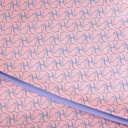 HERMES 愛馬仕 紫粉色 Maxi Twilly CAVALCADOUR 馬形圍巾