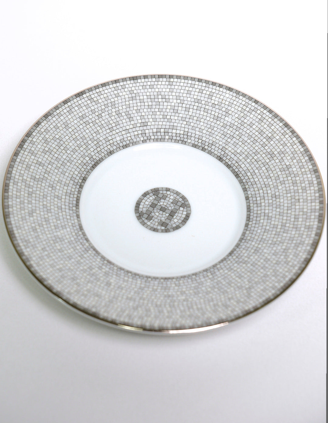 HERMES 愛馬仕 經典陶瓷茶杯碟組(灰色)