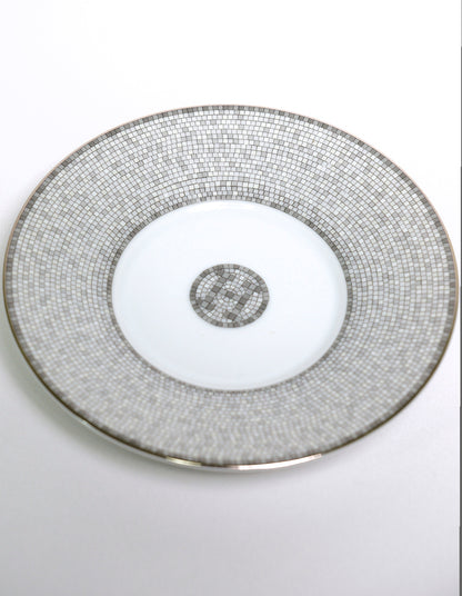 HERMES 愛馬仕 經典陶瓷茶杯碟組(灰色)