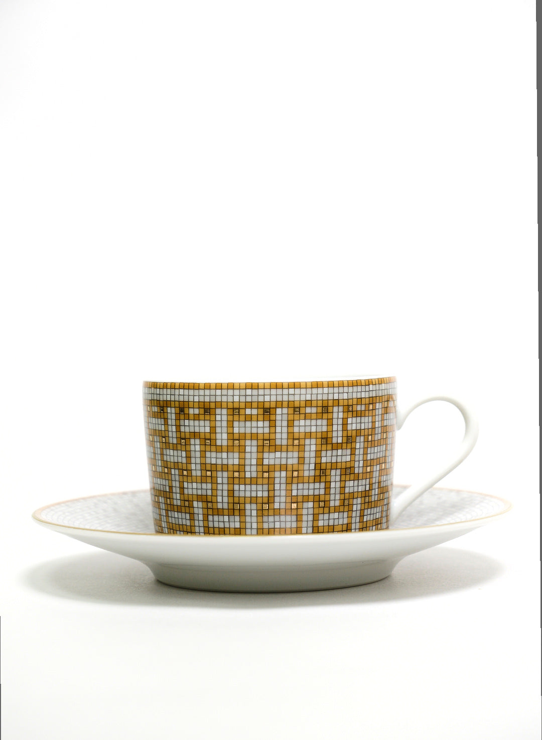 Hermes Mosaique au 24 gold茶杯與杯碟