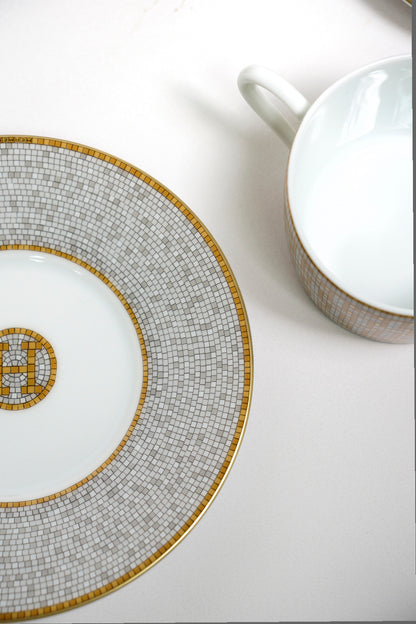 Hermes Mosaique au 24 gold茶杯與杯碟