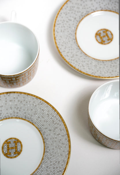 Hermes Mosaique au 24 gold茶杯與杯碟