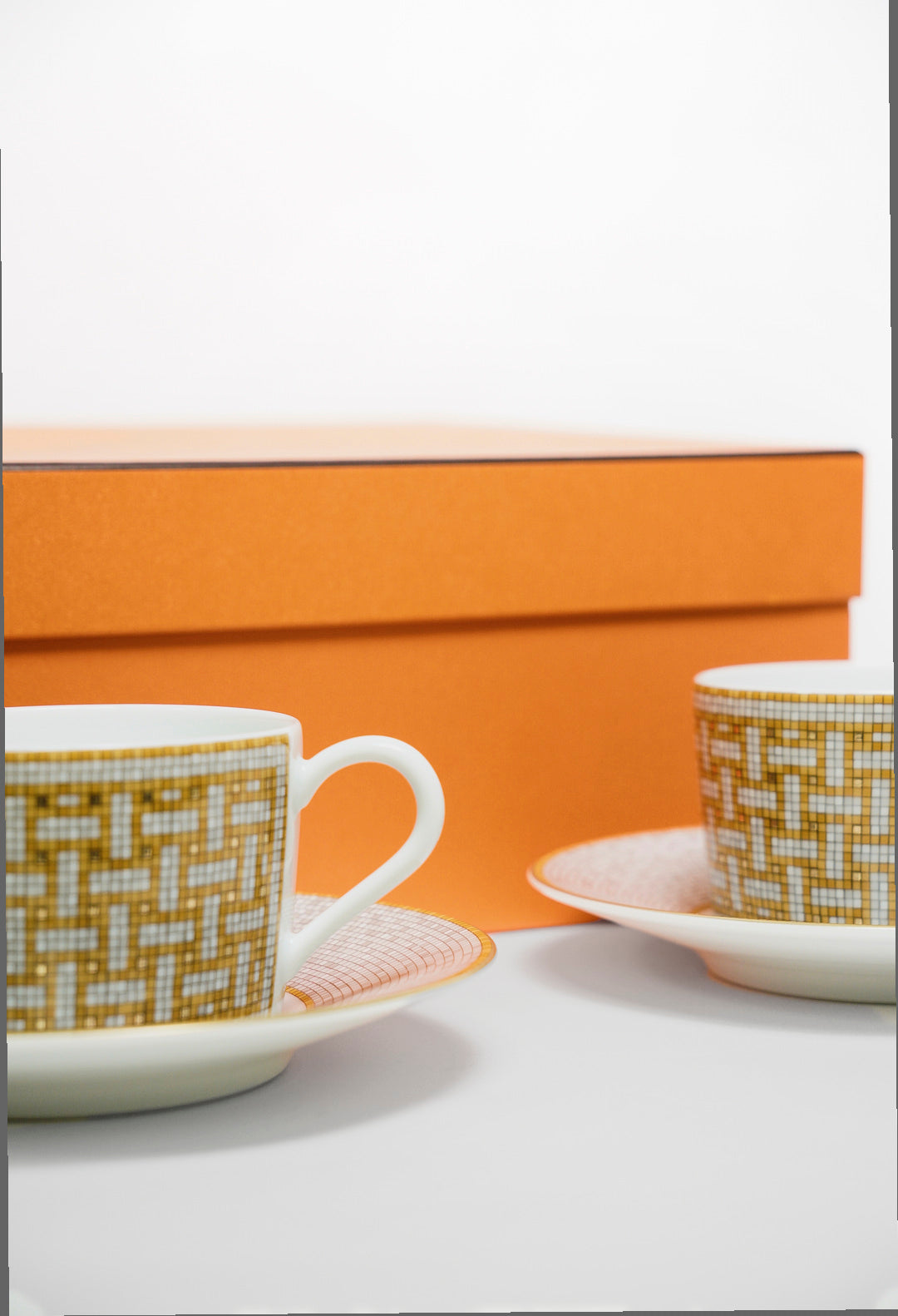 Hermes Mosaique au 24 gold茶杯與杯碟