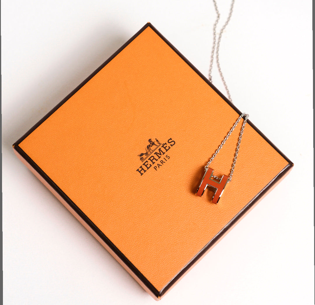 Hermes 經典Pop H項鍊 紅色