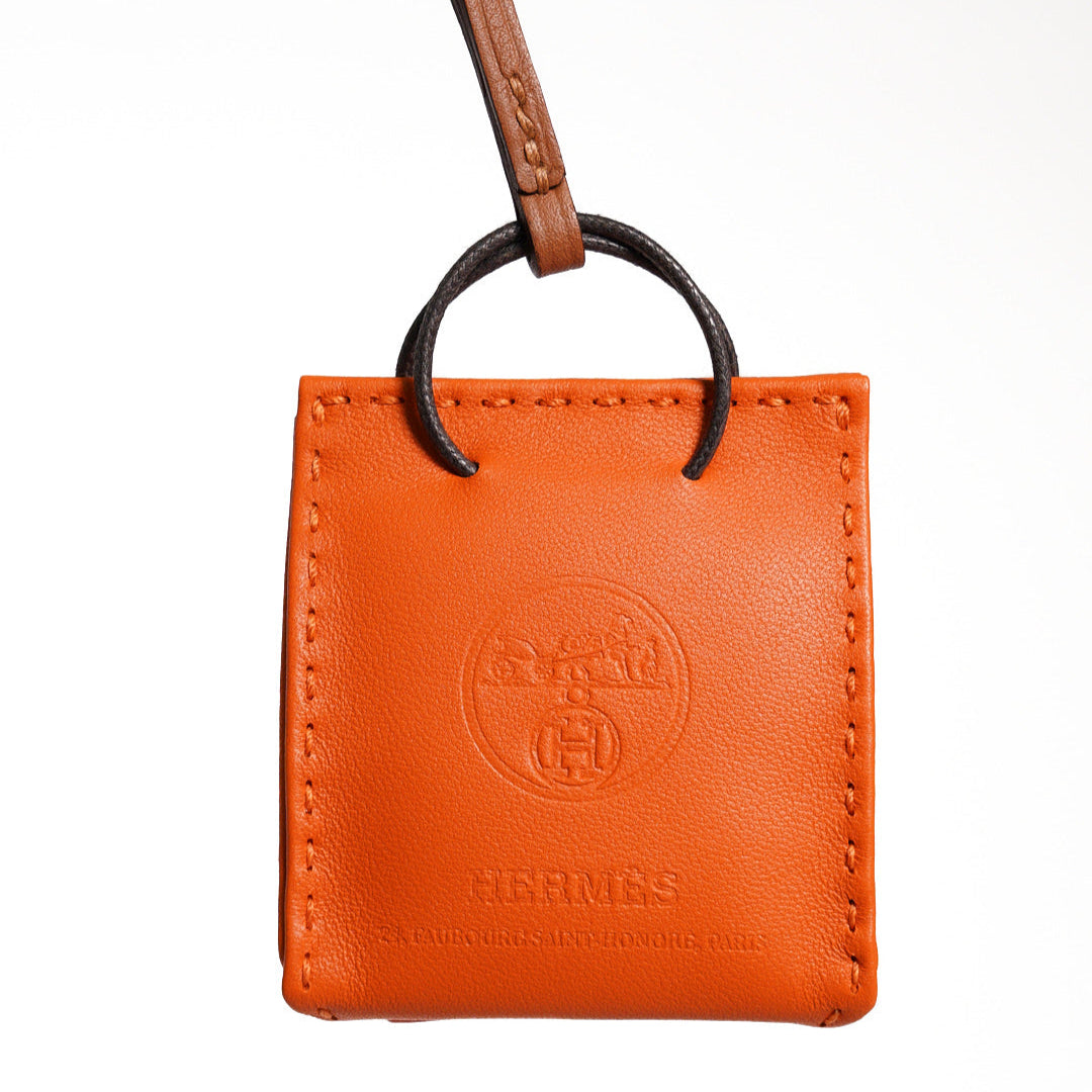 HERMÈS  Sac Orange Bag 掛件 93 Orange Agneau 阿格諾