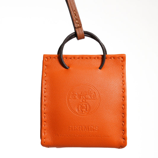 HERMÈS  Sac Orange Bag 掛件 93 Orange Agneau 阿格諾