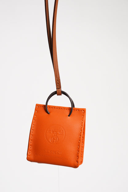 HERMÈS  Sac Orange Bag 掛件 93 Orange Agneau 阿格諾