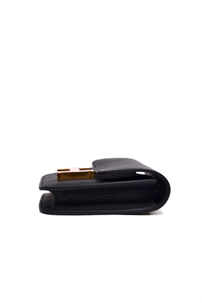 HERMES Constance Slim wallet 黑色