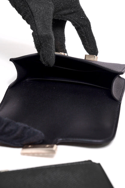 HERMES Constance Slim wallet 黑色