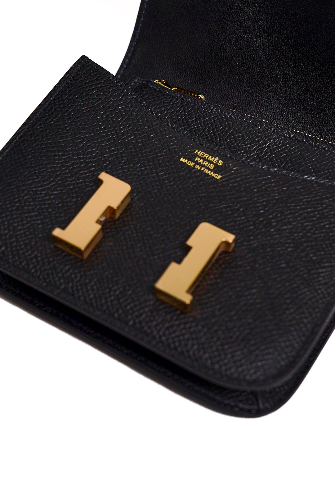 HERMES Constance Slim wallet 黑色