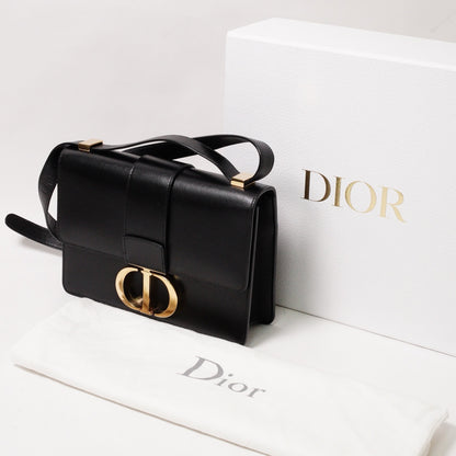 Dior 30 Montaigne 金釦斜背包 黑色 2025年8月購買